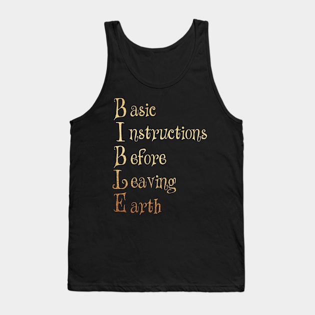 BIBLE Tank Top by Dhynzz